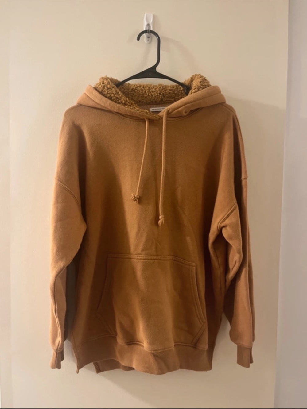 American Eagle Outfitters Brown Sherpa-Lined Hoodie